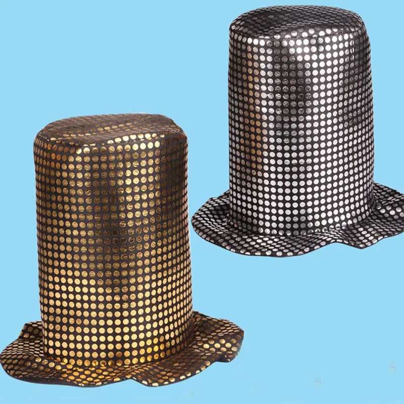 Женские и мужские шапки Fedoras с высоким берцем маг сценическое представление