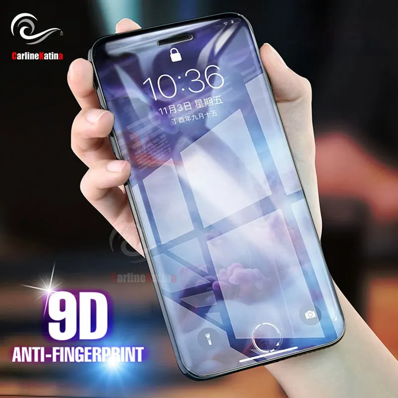 9D полное покрытие закаленное стекло протектор экрана для iphone Xs Max XR 8X10 7 6 6s plus 1 &quot6