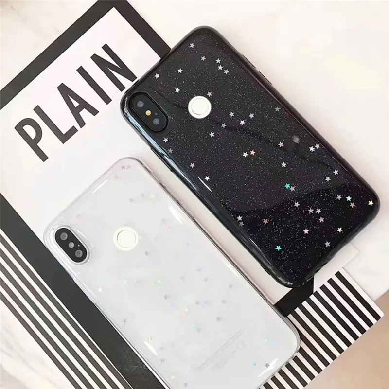 Мягкий Блестящий блестящий чехол со звездой для Xiaomi redmi note 7 xiomi Redmi 8 5 6 pro Mi 9 Lite |
