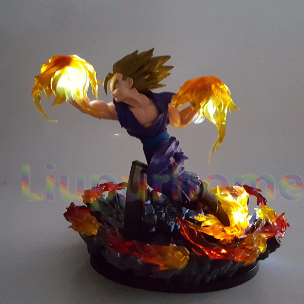 Dragon Ball Z Gohan Супер Saiyan огненный кулак светодиодный светильник Настольная лампа