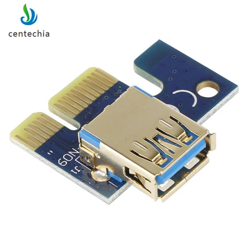 Ver 009S PCI E 1X до 16X LER Райзер карта расширения Express 6pin Sata адаптер питания USB 3 0 кабель