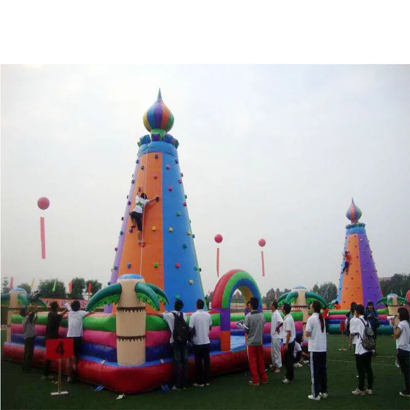 Детская Надувная стена для скалолазания спорта на открытом воздухе|climbing wall|inflatable
