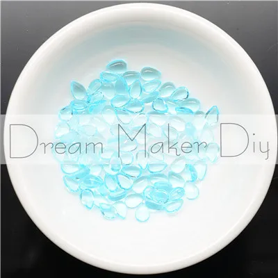 5x8mm TRANS L Blue 4*6 мм/5*8 мм DIY Подвеска Аксессуары для ювелирных изделий кабошон купола капли дождя капли воды прозрачный клей бусины - Цвет: 5x8mm TRANS L Blue