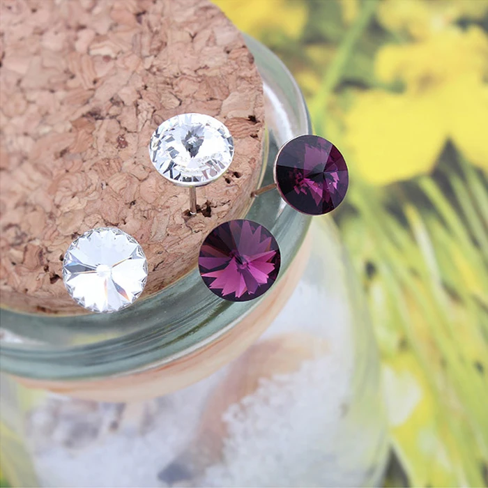 Malanda бренд Мода 2017 г. круглый Кристаллические серьги для Для женщин кристаллами