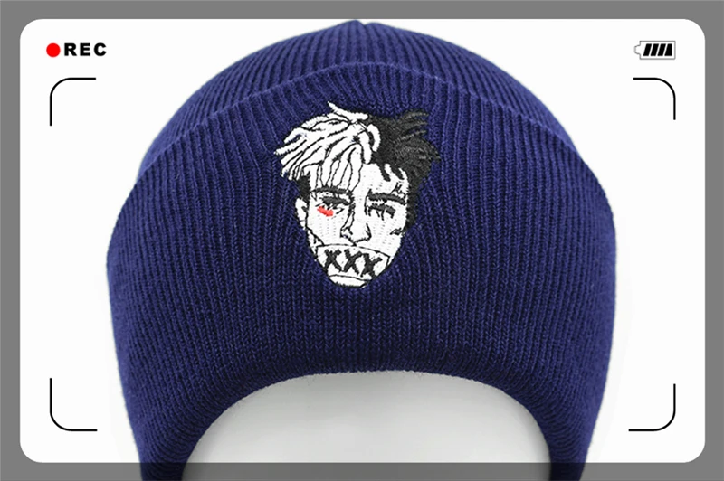CLIMATE Xxx Rapper Beanie Hat Revenge, шапка с дредами, шапка бини для мужчин и женщин, вязанная зимняя шапка, хип-хоп шапка, шапки