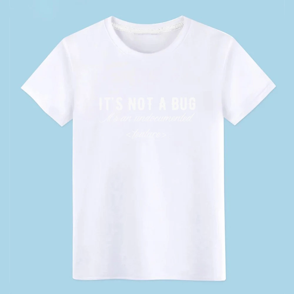 Футболка с надписью Buck it s not a bug undoortized featur хлопковая вырезом лодочкой в уличном