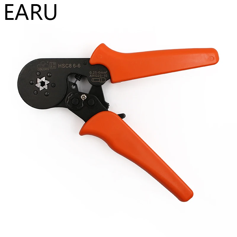 FASEN HSC8 6-6 SELF-ADJUSTABLE MINI-TYPE CRIMPING PLIER 0.25-6mm2 Straight German Pliers Hand Tools VE Terminal Connectors