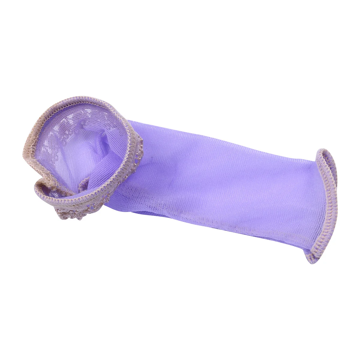 Lavender Сексуальное мужское нижнее белье, кружевные трусы JJ с открытым пенисом, прозрачное покрытие, облегающие колготки, нижнее белье, трусы - Цвет: Lavender