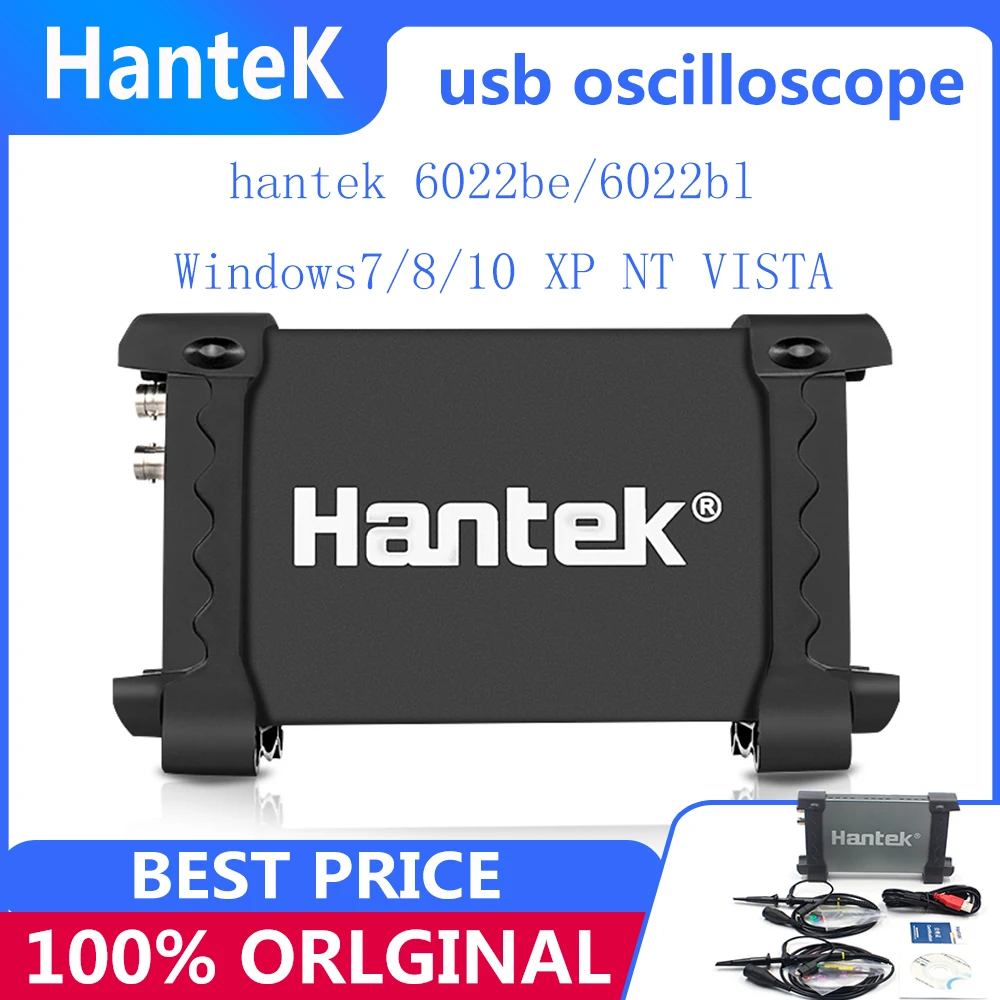 Портативный осциллограф Hantek 6022BE/6022BL 6022BE для ноутбука ПК USB цифровое хранилище 2