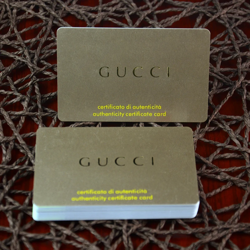 Factory direct sale printing metalic silver hot stamping plastic pvc vip card |