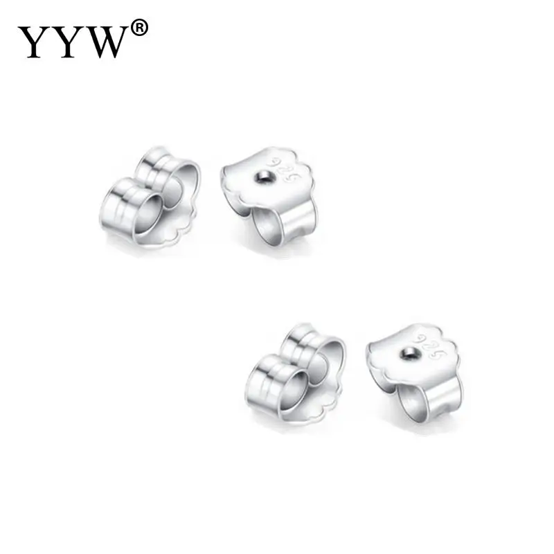 Серьги-гвоздики из стерлингового серебра 10 пар компоненты розового золота для