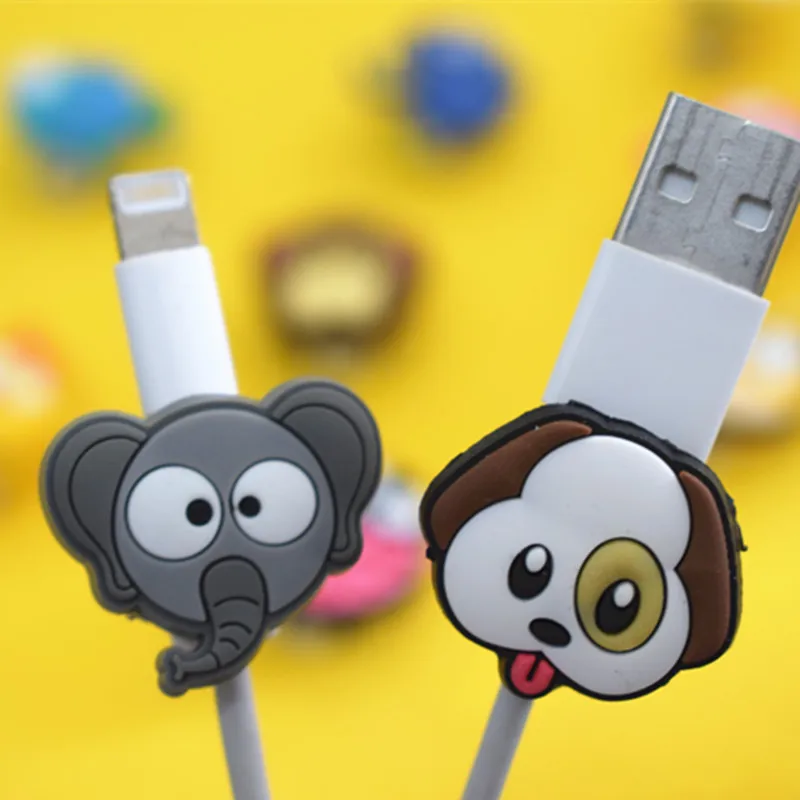 Защита для кабеля в виде животного защитная крышка USB зарядного устройства и