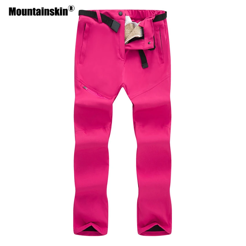 Горные мужские и женские Зимние флисовые штаны из 2 предметов уличные съемные