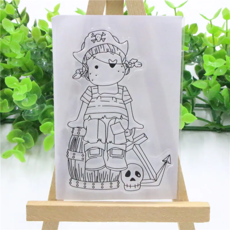 2018 Новинка милая девушка Прозрачный Очистить резиновый штамп силиконовый