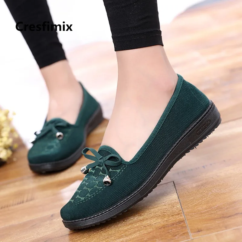 Cresfimix zapatos de mujer Обувь для женщин Мягкие и удобные светильник вес без шнуровки