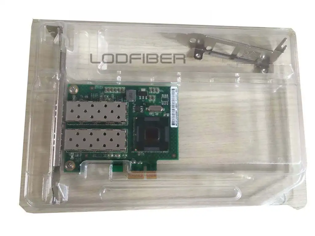 LODFIBER EXPI82576F2 OEM PCI E x1 двухпортовый SFP Fiber Gigabit Ethernet Network|Оптоволоконное оборудование|