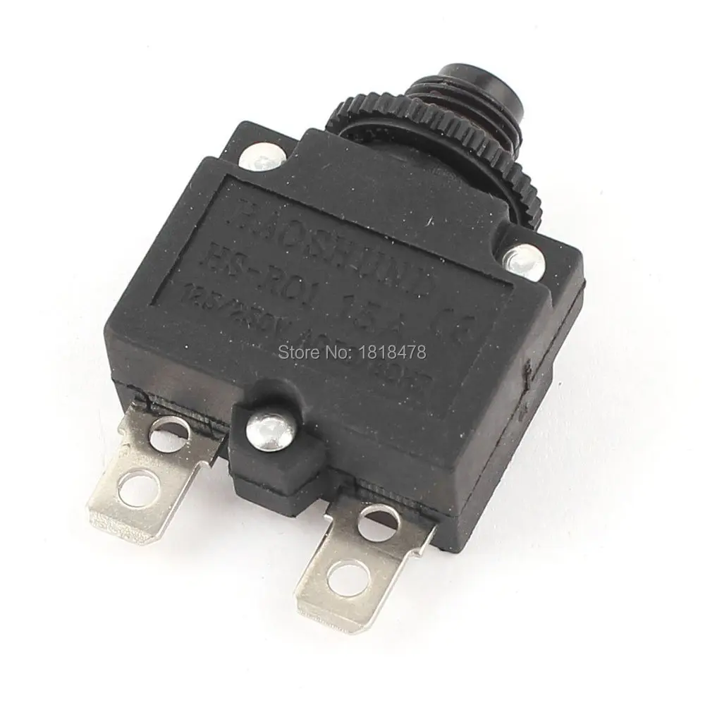 HS R01 15A AC 125/250V автоматический выключатель защита от перегрузки черный protector 