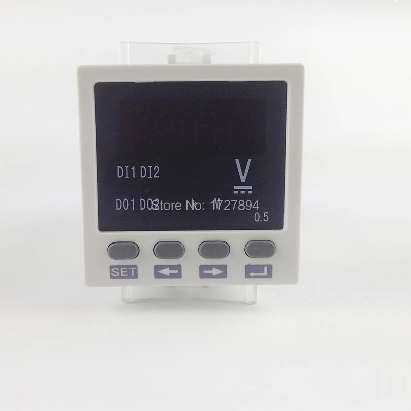 

48*48mm 220VAC power supply Single Phase DC mini voltage instrument,Volt meter Small LED display digital DC Voltage Meter