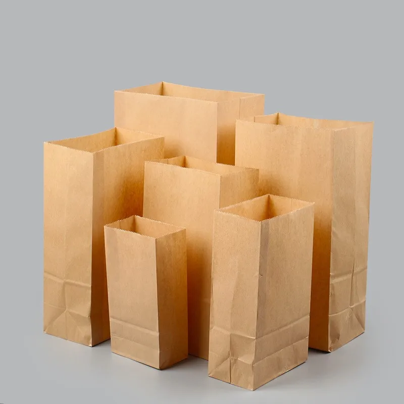 LGOGO Kraft Paper Bag For Biscuits Cookie Birthday Goodies Candy Bags Bread Snack Party Gift Wrapping Supplies | Дом и сад