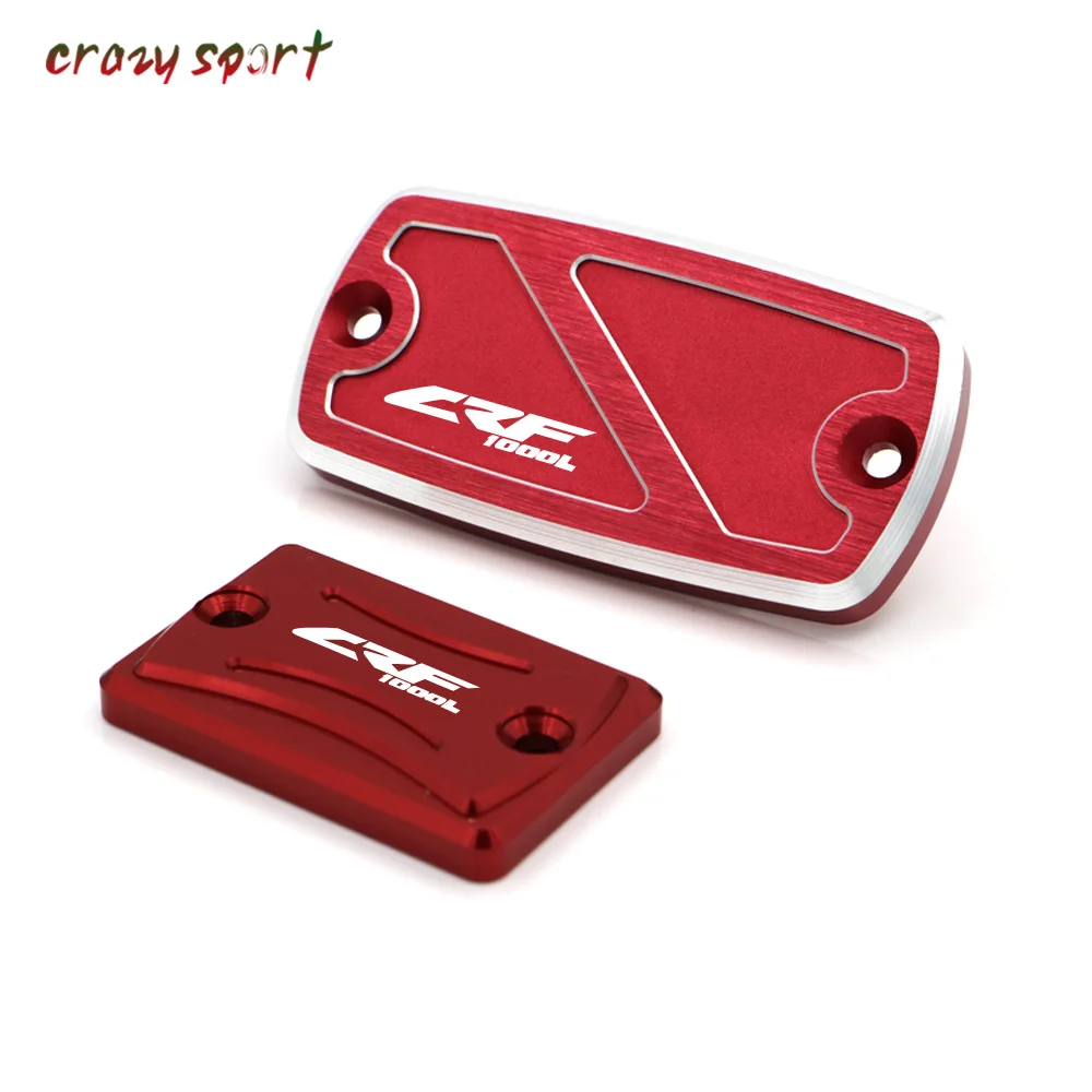Front Rear Brake Fluid Reservoir Cover Cap For HONDA CRF1000L CRF 1000L 2015 2016 2017 Motorcycle Parts With Logo | Автомобили и