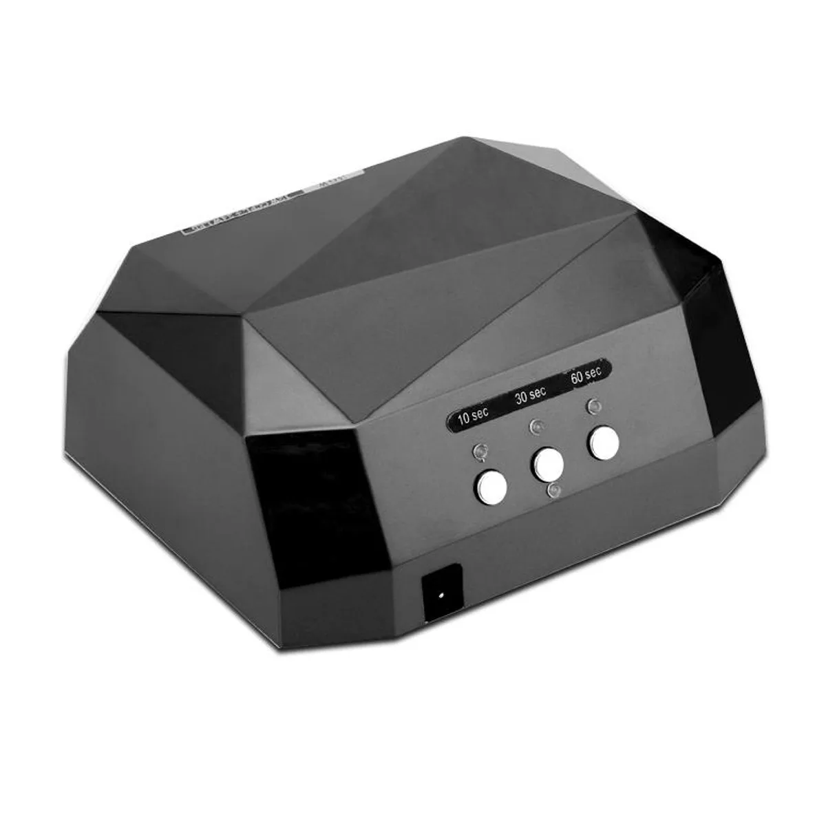 36W Nail Dryer Diamond Shaped LED UV Lamp Nail Lamp LED& CCFL Curing for UV Gel Nail Polish Nail Art Manicure Tools 110-240v - Цвет: Черный