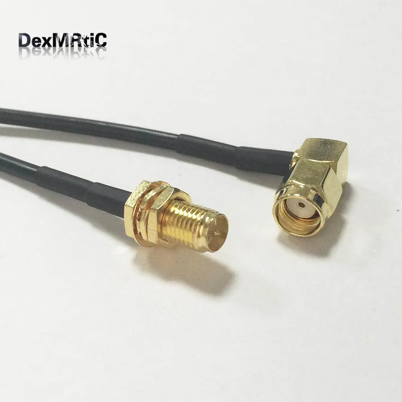 Новинка мужской выключатель под прямым углом Женский Разъем гайка ОТРЕЗОК