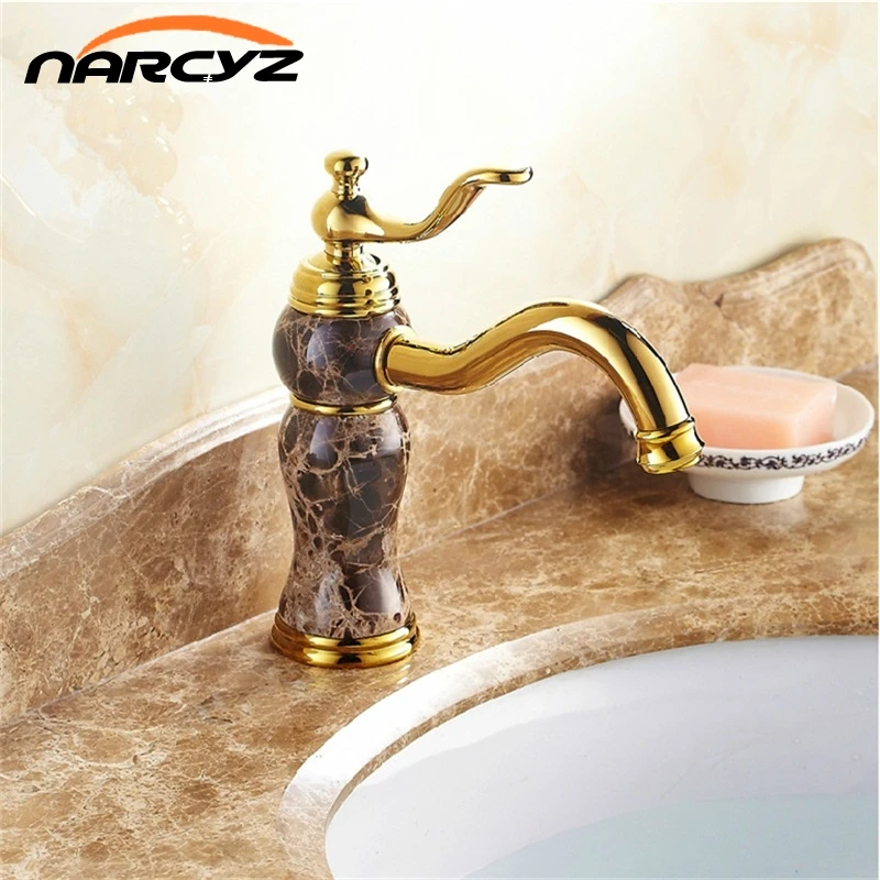 Латунный Смеситель для ванной комнаты XT614 черный кран с мраморной отделкой|brass