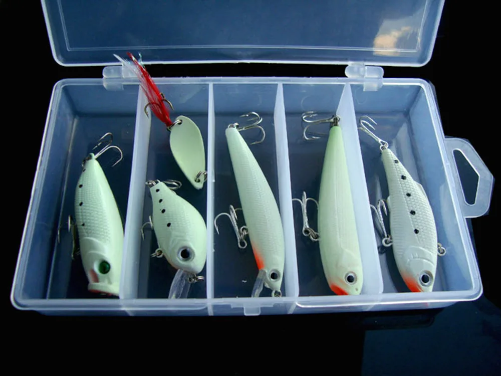 6 шт. рыболовные приманки в виде ложки|glow spoons|crankbait minnowminnow lure |
