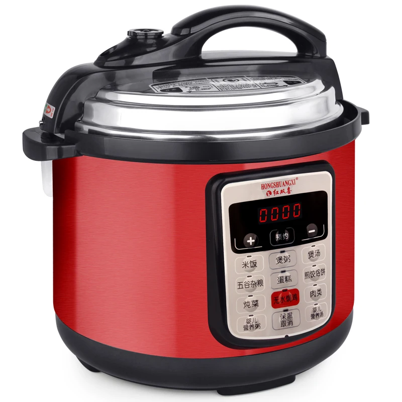 Multifunction Pressure Slow Cooking Pot Rice Soup Stew Cooker Stainless Steel Electric Heated Food Container 220V 900W | Бытовая