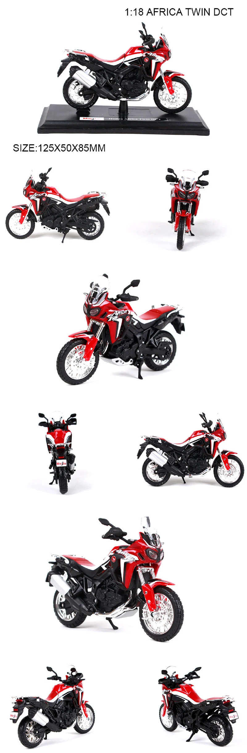 Maisto 1:18 модели мотоциклов Африка Твин DCT красный сплав модель мотоцикла Модель двигателя велосипед миниатюрная гоночная игрушка для коллекции подарков
