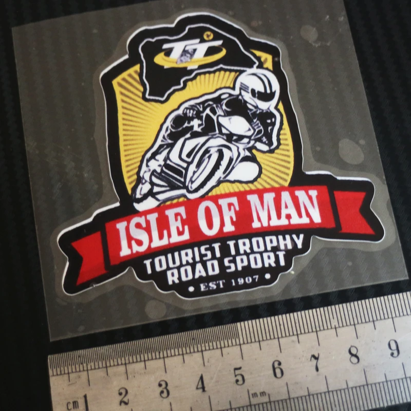 

moto car Styling Decals For TT Isle of tourist trophy road sports icon Reflective sticker