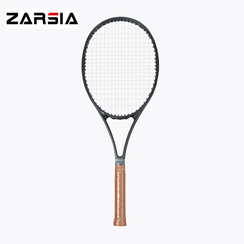 

2017 NEW woven black racket taiwan OEM 97 97 sq.in carbon Racquet 16*19 tennis racket 315g Foamed handle with racket cover