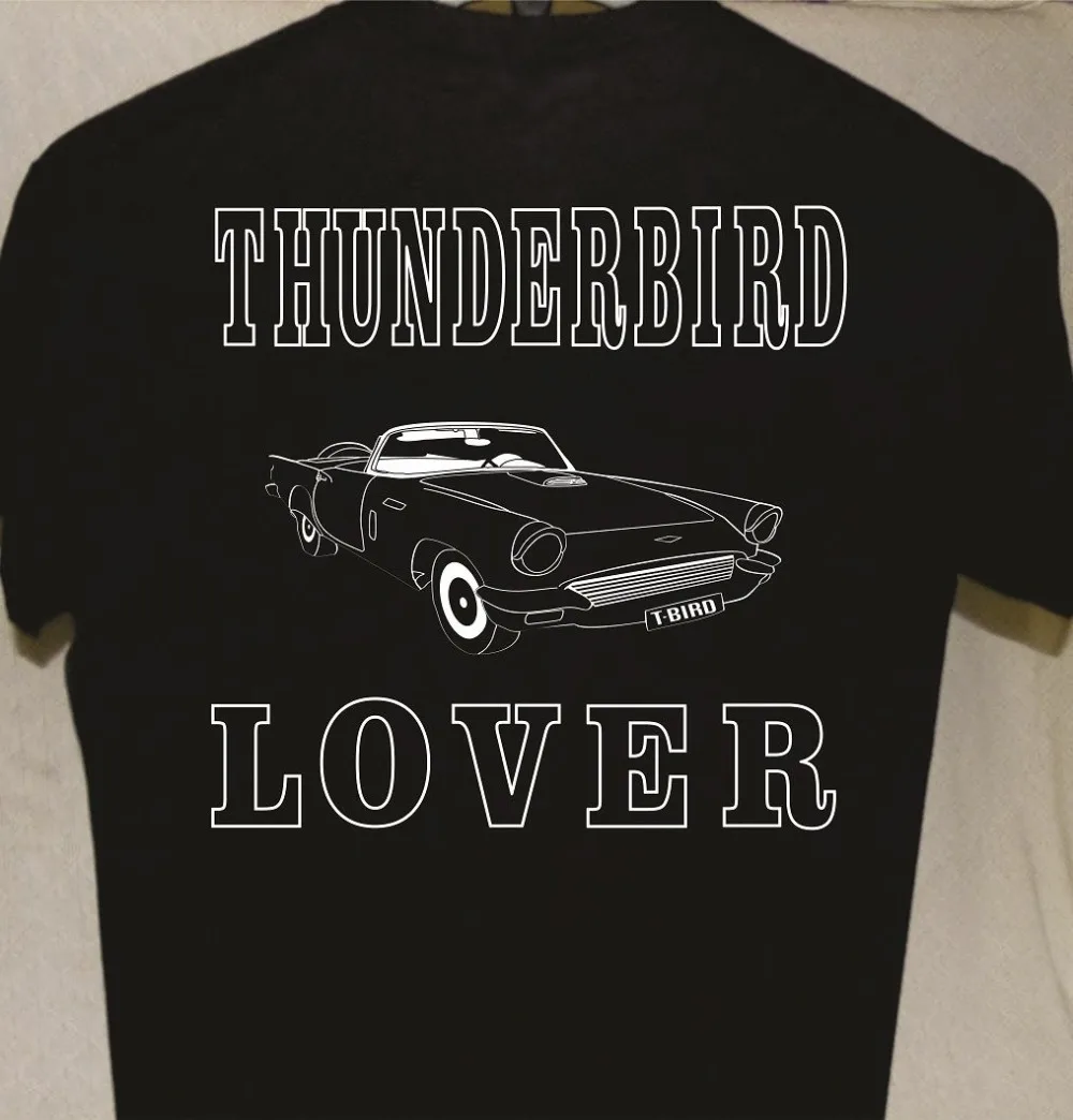 2019 Мужская модная цветная Повседневная футболка с круглым вырезом Thunderbird больше