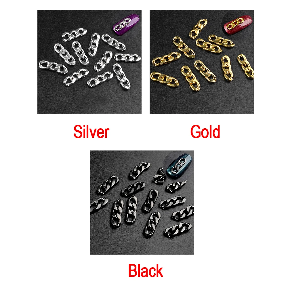 Звеньевые для маникюра металлические полые панк Советы Инструменты бижутерия
