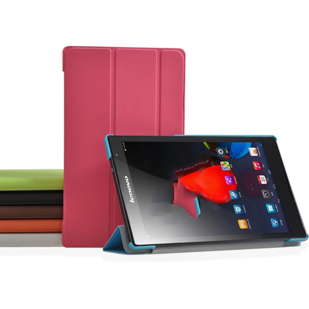 Чехол для Lenovo TAB 2 S8 50 Tri Folding PU кожаный чехол TAB2 50F 8 ''чехол планшета + сенсорная