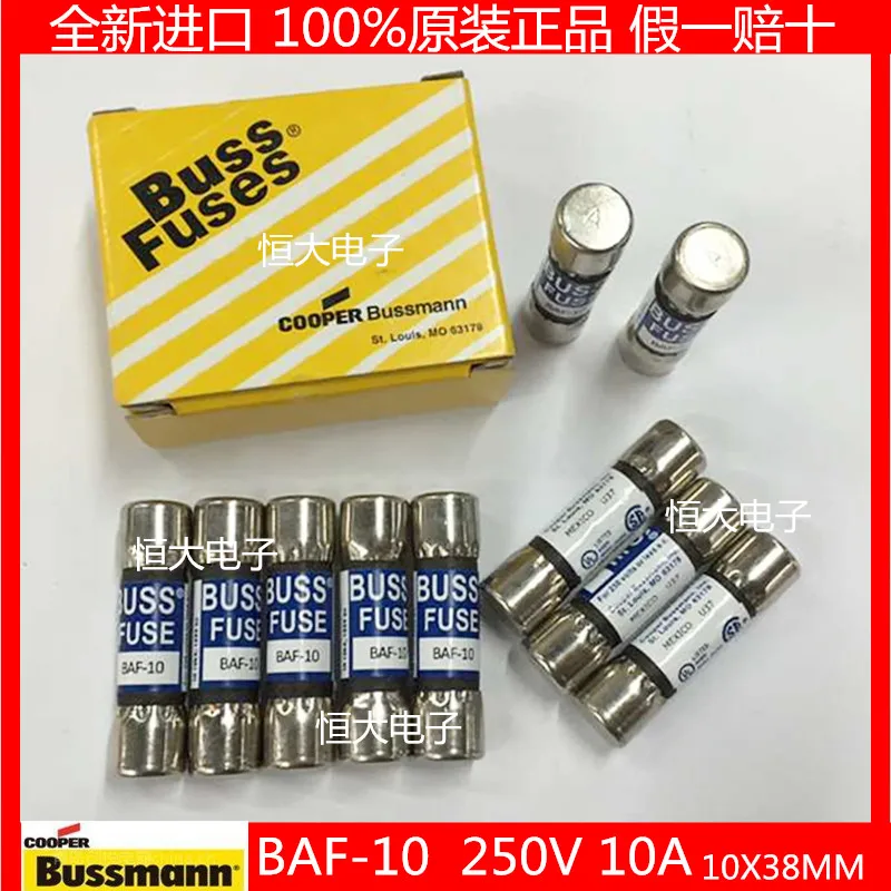 

Плавкий предохранитель BUSSMANN, BAF-25 250 В 25A 10*38 мм