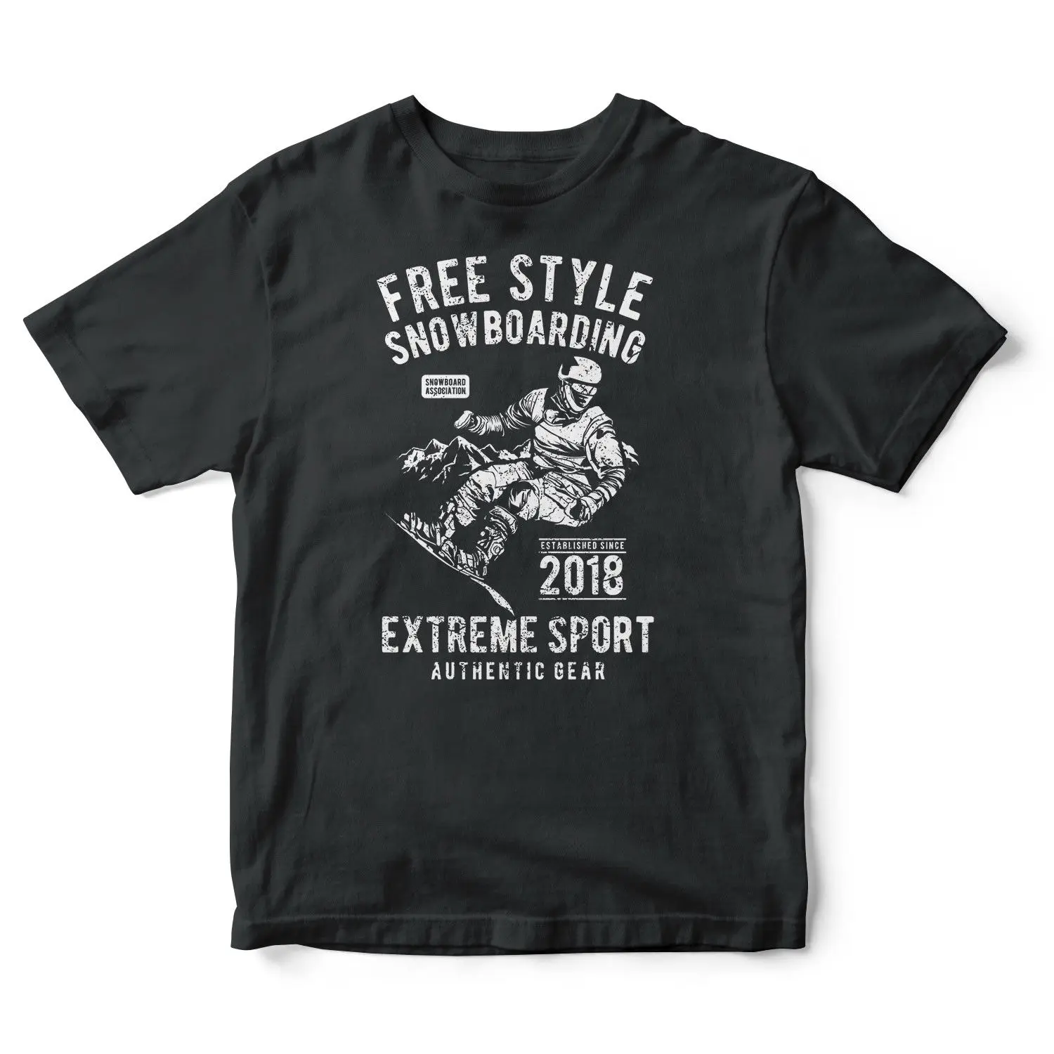 T-shirt Snowboarder Montagne Tee Shirt