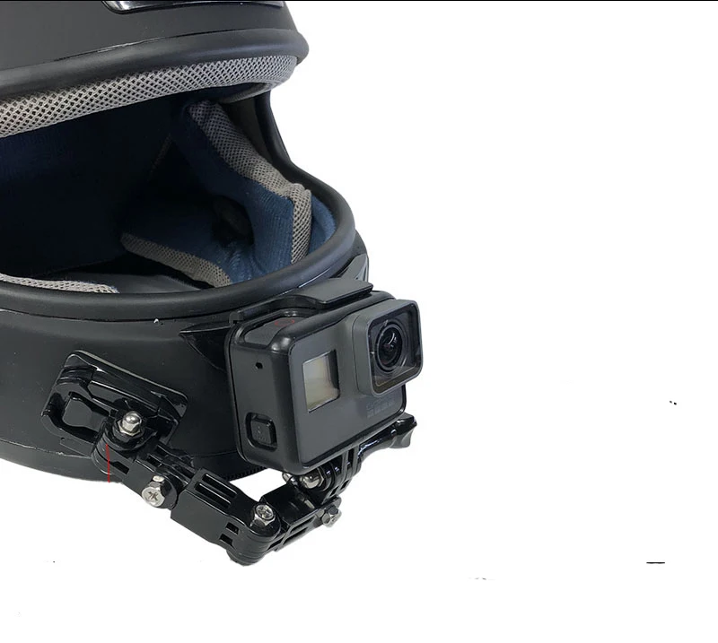 Крепление на мотоциклетный шлем изогнутый клейкий кронштейн для Xiaomi yi 4K Gopro Hero 7 6 5 4 3 SJCAM sj4000 Eken H9 аксессуары для экшн-камеры