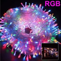 christmas lights 10m 20m 30m 50m 100m led string 8 function christmas lights 8 colors for wedding party holiday lights