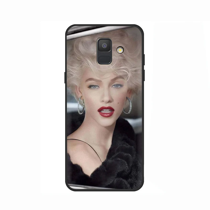 Мэрилин Монро, мягкий чехол для мобильного телефона чехол для samsung Galaxy A5 A6 A7 A8 A9 A10S A20S A30S A40S A50S A60 A70 J6 - Color: B2