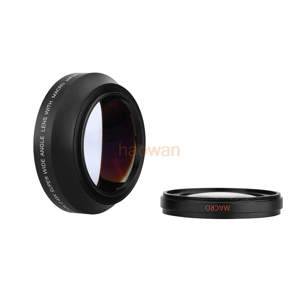 72 мм 0.43X широкоугольный конверсионный макрообъектив для canon nikon pentax Sony HDR FX1 HVR