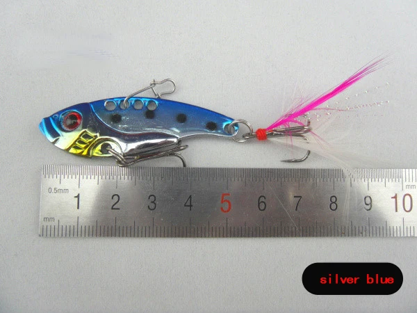 Новинка 2017 года Блесен Блёстки Металл Рыбалка Жесткий Вертушки приманки VIB джиг