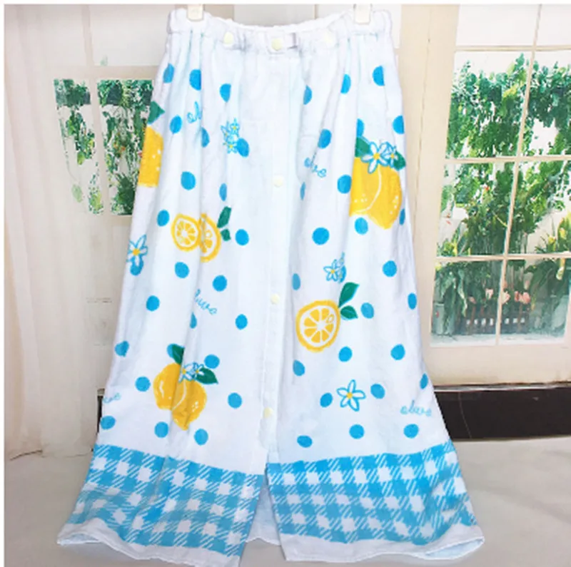 1 шт., 80X120 см, хлопок, полотенце, пригодное для носки, мягкое, водопоглощающее, регулируемое, эластичное, с кнопкой, для салона красоты, юбка, полотенце, T7