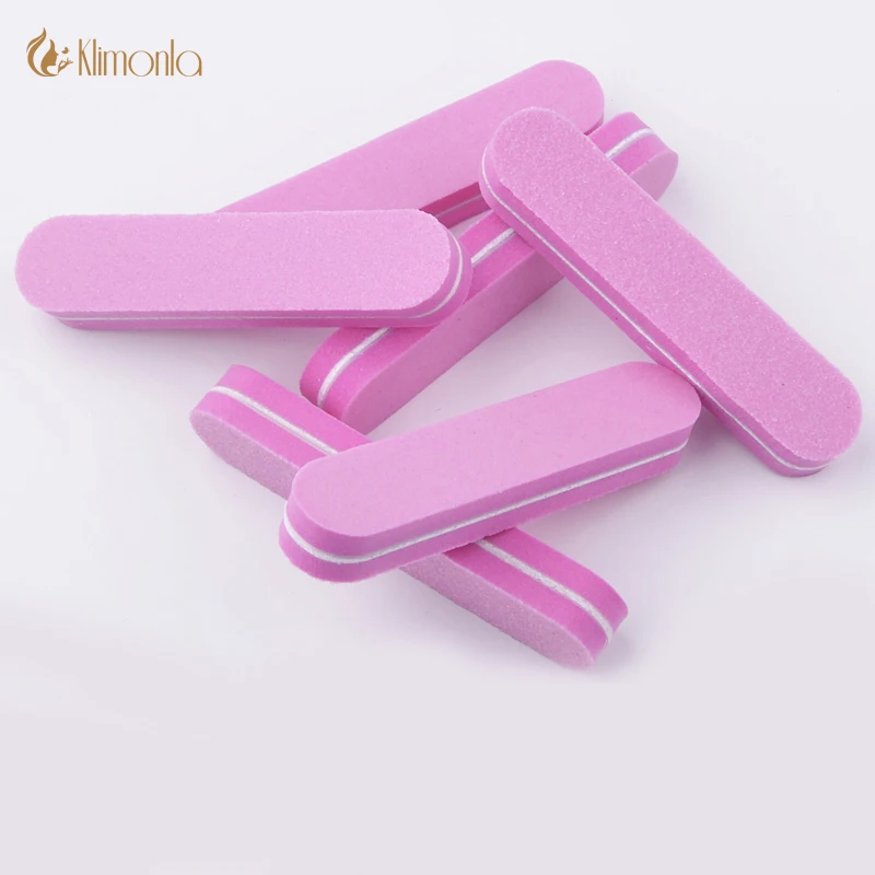 

20pcs Pink 90mm Mini Nail Files Buffer Block Sponge Nail Art File 180/100 Disposable Sanding Polishing Grinding Manicure Tools