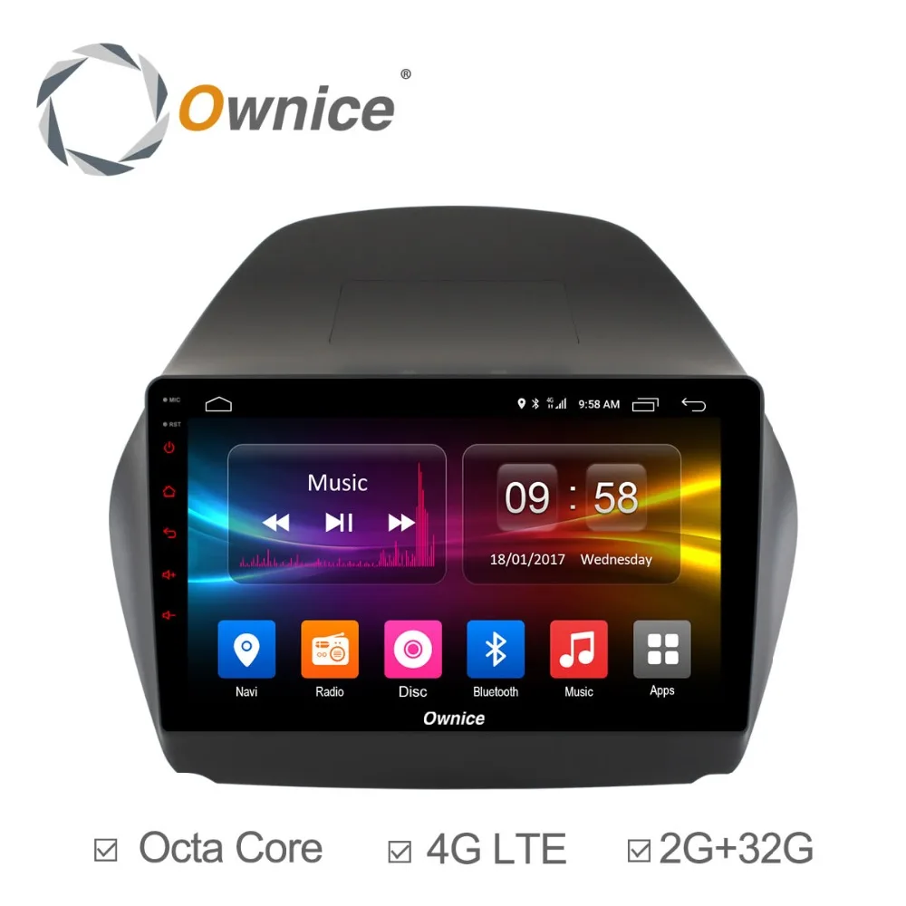 Ownice K1 K2 Octa 8 Core Android 1 автомобильный проигрыватель с радио и GPS DVD для hyundai IX35 2010 2011 2012
