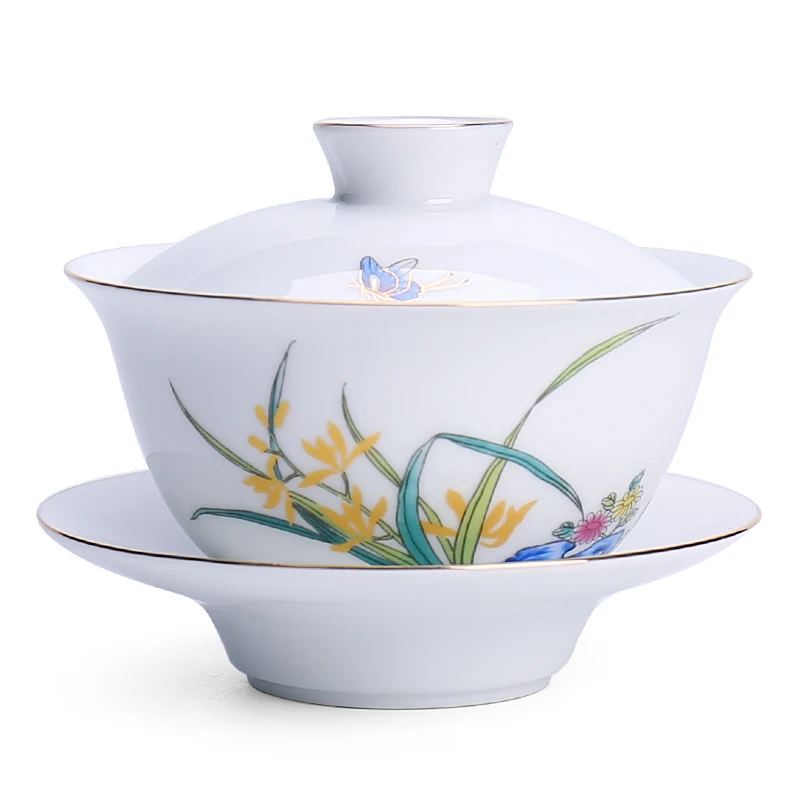 150 мл Gaiwan керамический чайный горшок мастер-чашка чайник сине-белый фарфор