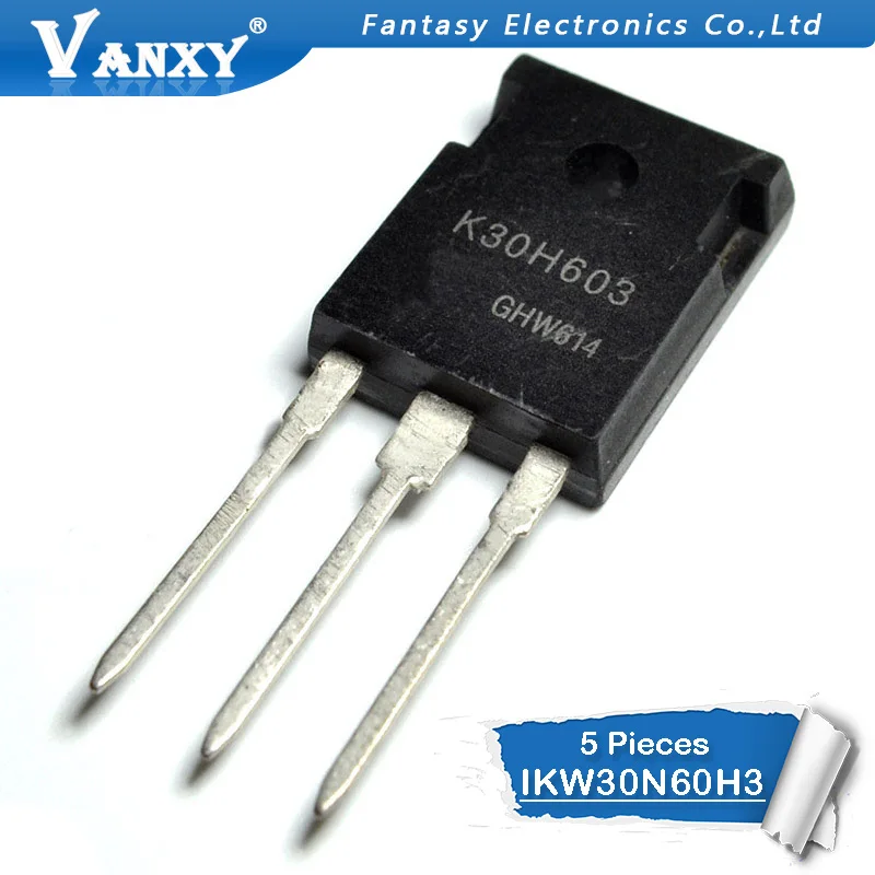 5 шт. IKW30N60H3 TO-3P K30H603 TO-247 IKW30N60 30N60H3 TO3P | Электронные компоненты и принадлежности