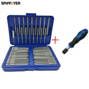 Набор сверхдлинных бит SPIFFYER, 50 шт., 75 мм, Cr-V, быстросъемный держатель для отверток, набор защитных бит