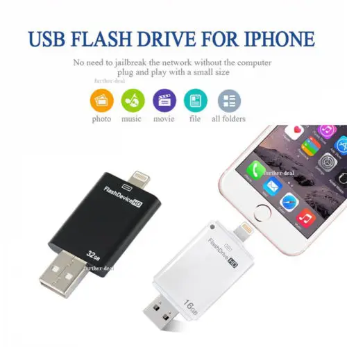 Флеш накопитель USB i 8/32/64/128 ГБ/256 ГБ U диск OTG карта памяти для iPhone 5 6 plus 7 8 iPad 4 Air Mini 2 3