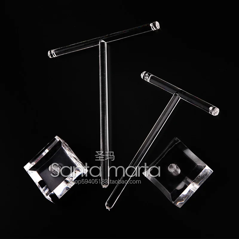 2 шт прозрачная Милая акриловая подставка витрина для сережек держатель высокого